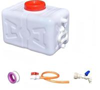 BAKULI Réservoir d'eau Grande Capacité avec Robinet Tuyau for Usage Domestique Extérieur Cube De Stockage en Plastique Portable(Extra Thick 15L)