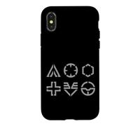 Bakurani Classes Retro Sunset Military Gamer Veteran Wardogs Coque pour iPhone X/XS