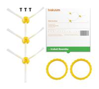 BAKUUM Lot de 3 brosses latérales x3 vis, pour iRobot Roomba Series 800 et 900. Balais avec poils ultra durables.
