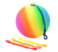 Bal regenboog met koord JohnToy: 23 cm (29621) TOY NEUF