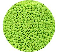 Bala&Fillic 2mm Clair vert Couleur Perles de Rocaille 9000pcs/100 Grams in Bag, 12/0 Light Green Small Seed Beads for Making Jewelry Earring Bracelets necklace (Light Green)