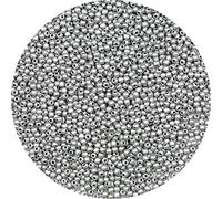 Bala&Fillic 2mm Matte Argent Couleur Perles de Rocaille 9000pcs/100 Grams in Bag, 12/0 Matte Silver Small Seed Beads for Making Jewelry Earring Bracelets necklace (Matte Silver)