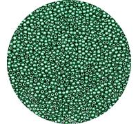 Bala&Fillic 2mm Matte Vert Couleur Perles de Rocaille 9000pcs/100 Grams in Bag, 12/0 Matte Green Small Seed Beads for Making Jewelry Earring Bracelets necklace (Matte Green)