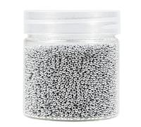Bala&Fillic 2mm Perles de Rocaille 10000pcs/110 Grammes dans une Boîte 12/0 Petites Argent Couleur Perles de Rocaille pour la Fabrication de Bijoux (Argent)