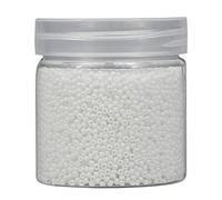 Bala&Fillic 2mm Perles de Rocaille 10000pcs/110 Grammes dans une Boîte 12/0 Petites Blanche Couleur Perles de Rocaille pour la Fabrication de Bijoux (Blanche)