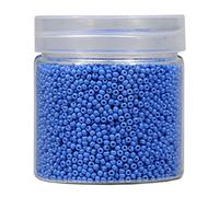 Bala&Fillic 2mm Perles de Rocaille 10000pcs/110 Grammes dans une Boîte 12/0 Petites Bleu Couleur Perles de Rocaille pour la Fabrication de Bijoux (Bleu)