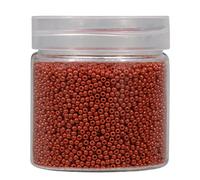 Bala&Fillic 2mm Perles de Rocaille 10000pcs/110 Grammes dans une Boîte 12/0 Petites Brune Couleur Perles de Rocaille pour la Fabrication de Bijoux (Brune)