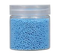 Bala&Fillic 2mm Perles de Rocaille 10000pcs/110 Grammes dans une Boîte 12/0 Petites Clair bleu Couleur Perles de Rocaille pour la Fabrication de Bijoux (Clair Bleu)