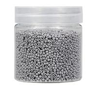 Bala&Fillic 2mm Perles de Rocaille 10000pcs/110 Grammes dans une Boîte 12/0 Petites Gris Couleur Perles de Rocaille pour la Fabrication de Bijoux (Gris)