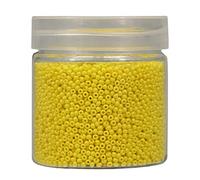 Bala&Fillic 2mm Perles de Rocaille 10000pcs/110 Grammes dans une Boîte 12/0 Petites Léger Jaune Couleur Perles de Rocaille pour la Fabrication de Bijoux (Léger Jaune)