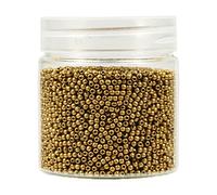 Bala&Fillic 2mm Perles de Rocaille 10000pcs/110 Grammes dans une Boîte 12/0 Petites Matte Doré Couleur Perles de Rocaille pour la Fabrication de Bijoux (Matte Doré)