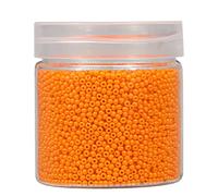 Bala&Fillic 2mm Perles de Rocaille 10000pcs/110 Grammes dans une Boîte 12/0 Petites Orange Couleur Perles de Rocaille pour la Fabrication de Bijoux (Orange)
