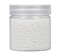 Bala&Fillic 2mm Perles de Rocaille 10000pcs/110 Grammes dans une Boîte 12/0 Petites Perleblanche Couleur Perles de Rocaille pour la Fabrication de Bijoux (Perleblanche)