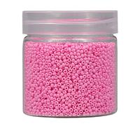 Bala&Fillic 2mm Perles de Rocaille 10000pcs/110 Grammes dans une Boîte 12/0 Petites Pink Couleur Perles de Rocaille pour la Fabrication de Bijoux (Pink)