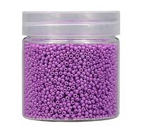 Bala&Fillic 2mm Perles de Rocaille 10000pcs/110 Grammes dans une Boîte 12/0 Petites Pourpre Couleur Perles de Rocaille pour la Fabrication de Bijoux (Pourpre)