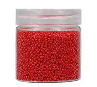 Bala&Fillic 2mm Perles de Rocaille 10000pcs/110 Grammes dans une Boîte 12/0 Petites Rouge Couleur Perles de Rocaille pour la Fabrication de Bijoux (Rouge)