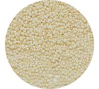 Bala&Fillic 2mm Perles de Rocaille Beige de Environ 9000 pièces/100g, 12/0 Perles en Verre pour Fabrication de Bracelets et Colliers (Beige)