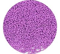 Bala&Fillic 2mm Perles de Rocaille Lavande de Environ 9000 pièces/100g, 12/0 Perles en Verre pour Fabrication de Bracelets et Colliers (Lavande)