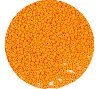 Bala&Fillic 2mm Perles de Rocaille Orange de Environ 9000 pièces/100g, 12/0 Perles en Verre pour Fabrication de Bracelets et Colliers (Orange)