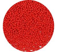 Bala&Fillic 2mm Perles de Rocaille Rouge de Environ 9000 pièces/100g, 12/0 Perles en Verre pour Fabrication de Bracelets et Colliers (Rouge)