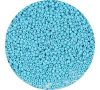 Bala&Fillic 2mm Turquoise Bleu Couleur Perles de Rocaille 9000pcs/100 Grams in Bag, 12/0 Turquo Blue Small Seed Beads for Making Jewelry Earring Bracelets necklace (Turquo Blue)