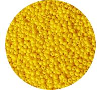 Bala&Fillic 3mm Perles de Rocaille Jaune de Environ 4000 pièces/100g, 8/0 Perles en Verre pour Fabrication de Bracelets et Colliers (Jaune)