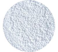 Bala&Fillic 3mm Perles de Rocaille Perlé Blanc de Environ 4000 pièces/100g, 8/0 Perles en Verre pour Fabrication de Bracelets et Colliers (Perlé Blanc)