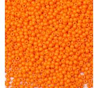 Bala&Fillic Perles à broder de couleur orange de 4 mm, environ 1200 pièces/100 g dans un sac, perles rondes en verre 6/0 pour fabrication de bracelets et colliers (orange)