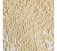 Bala&Fillic perles de rocaille 3mm Beige couleur, 3600pcs/100Grammes,8/0 perles de verre pour la fabrication de bracelets, colliers et boucles d'oreilles (Beige)