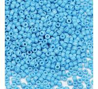 Bala&Fillic perles de rocaille 3mm Clair Bleu couleur, 3600pcs/100Grammes,8/0 perles de verre pour la fabrication de bracelets, colliers et boucles d'oreilles (Clair Bleu)