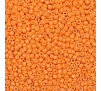Bala&Fillic perles de rocaille 3mm Clair Orange couleur, 3600pcs/100Grammes,8/0 perles de verre pour fabrication de bracelets, colliers et boucles d'oreilles (Clair Orange)