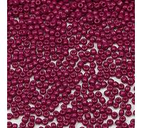 Bala&Fillic perles de rocaille 3mm Magenta couleur, 3600pcs/100Grammes,8/0 perles de verre pour la fabrication de bracelets, colliers et boucles d'oreilles (Magenta)