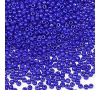 Bala&Fillic perles de rocaille 3mm Royal Bleu couleur, 3600pcs/100Grammes,8/0 perles de verre pour fabrication de bracelets, colliers et boucles d'oreilles (Royal Bleu)