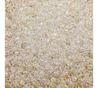 Bala&Fillic perles de rocaille 3mm Transparent Rainbow couleur, 3600pcs/100Grammes,8/0 perles de verre pour la fabrication de bracelets, colliers et boucles d'oreilles (Transparent Rainbow)
