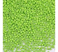 Bala&Fillic perles de rocaille 3mm Vert Pomme couleur, 3600pcs/100Grammes,8/0 perles de verre pour la fabrication de bracelets, colliers et boucles d'oreilles (Vert Pomme)