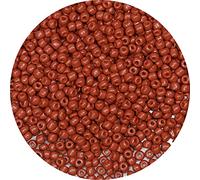 Bala&Fillic Perles de Rocaille 4mm Café Couleur 1200pcs/100Grammes, Perles de Verre 6/0 Pour la Fabrication de Bracelets et de Colliers (Café)