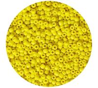 Bala&Fillic Perles de Rocaille 4mm Clair Jaune Couleur 1200pcs/100Grammes, Perles de Verre 6/0 Pour la Fabrication de Bracelets et de Colliers (Clair Jaune)