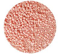 Bala&Fillic Perles de Rocaille 4mm Peau Rose Couleur 1200pcs/100Grammes, Perles de Verre 6/0 Pour Fabrication de Bracelets et de Colliers (Peau Rose)