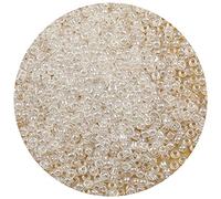 Bala&Fillic Perles de Rocaille 4mm Perle Clear Couleur 1200pcs/100Grammes, Perles de Verre 6/0 Pour la Fabrication de Bracelets et de Colliers (Perle Clear)