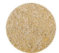 Bala&Fillic Perles de Rocaille 4mm Transparent Couleur 1200pcs/100Grammes, Perles de Verre 6/0 Pour la Fabrication de Bracelets et de Colliers (Transparent)