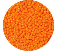 Bala&Fillic Perles de Rocaille, Perles en Verre pour Fabrication de Bracelets et Colliers, Size 4mm 6/0 Orange Couleur Environ 1400 pièces 100g
