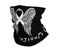 Balaclava Aile De Ruban De Sensibilisation À L'Adoption Cache Cou Durable Écharpe Anti-UV Décoration Faciale pour Randonnée Cyclisme Adulte 25X50CM