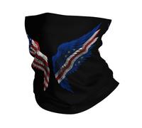 Balaclava Amérique Et Cap-Vert Drapeau Ailé du Cap-Vert Écharpe Multifonction Couvre-Chef Respirant Cache Cou pour Randonnée Jogging Cyclisme 25X50Cm
