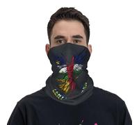 Balaclava Central Africa The Central African People Flag Eagle White Cache Cou Multifonction Couvre-Chef Anti-UV Écharpe pour Cyclisme Randonnée Jogging 25X50CM