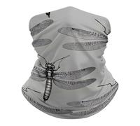 Balaclava Dragonflies Grey Écharpe Multifonction Couvre-Chef Anti-UV Cache Cou pour Homme Femme Cyclisme Jogging 25X50CM