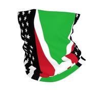 Balaclava Drapeau Américain Et Drapeau du Cameroun Respirant Écharpe Anti-Solaire Écharpe Tube pour Plein Air Escalade Yoga