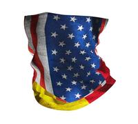 Balaclava Drapeau Américain Syrie Écharpe Durable Couvre-Chef Multifonction Cache Cou pour Jogging Cyclisme Adulte 25X50Cm
