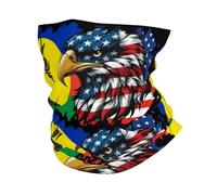 Balaclava Drapeau De De Nouvelle-Calédonie Et De L'Amérique Écharpe Antidérapant Couvre-Chef Respirant Cache Cou pour Randonnée Adulte Cyclisme 25X50Cm