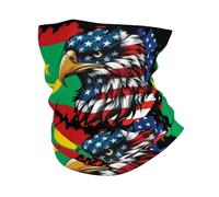 Balaclava Drapeau De des Mauritaniens D'Amérique Et De Mauritanie Cache Cou Antidérapant Couvre-Chef Multifonction Écharpe pour Adulte Jogging Cyclisme 25X50Cm