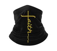 Balaclava Foi Jésus Christianisme Vertical Religieux Cache Cou Anti-UV Couvre-Chef Respirant Décoration Faciale pour Cyclisme Randonnée Adulte 25X50CM